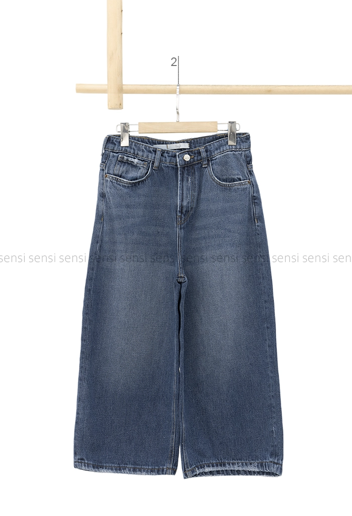 شلوار جین کراپت واید لگ کد1005012